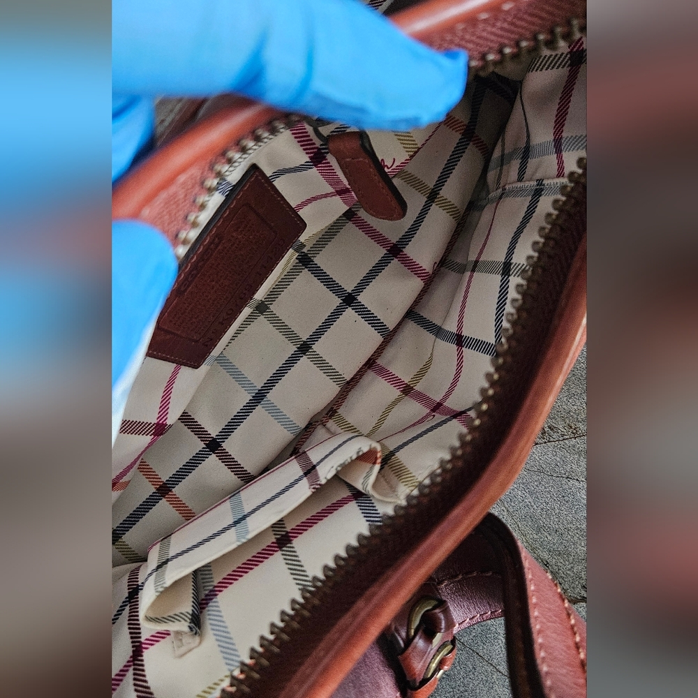 Coach Bleeker Brown Leather Shoulder Bag - Picture 9 of 11